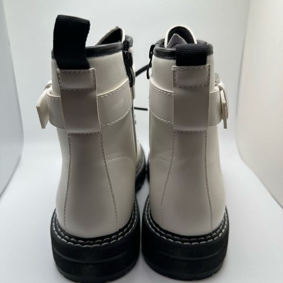 DUNES Women's lace up Boot 8.5 WHITE - Picture 4 of 7